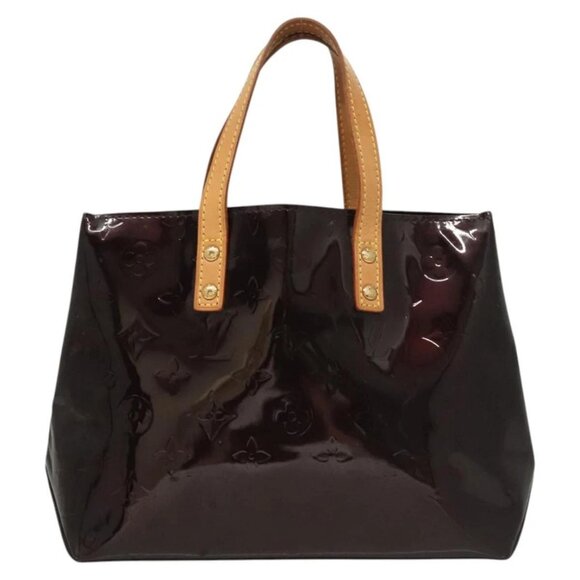 LOUIS VUITTON Monogram Vernis Reade PM Hand Bag Amarante LV Auth - Picture 2 of 16
